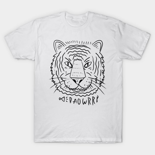 Cool Tiger Head T-Shirt by MagnumOpus